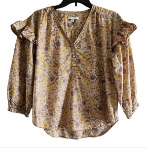 Free Assembly Ruffle Sleeve Blouse
